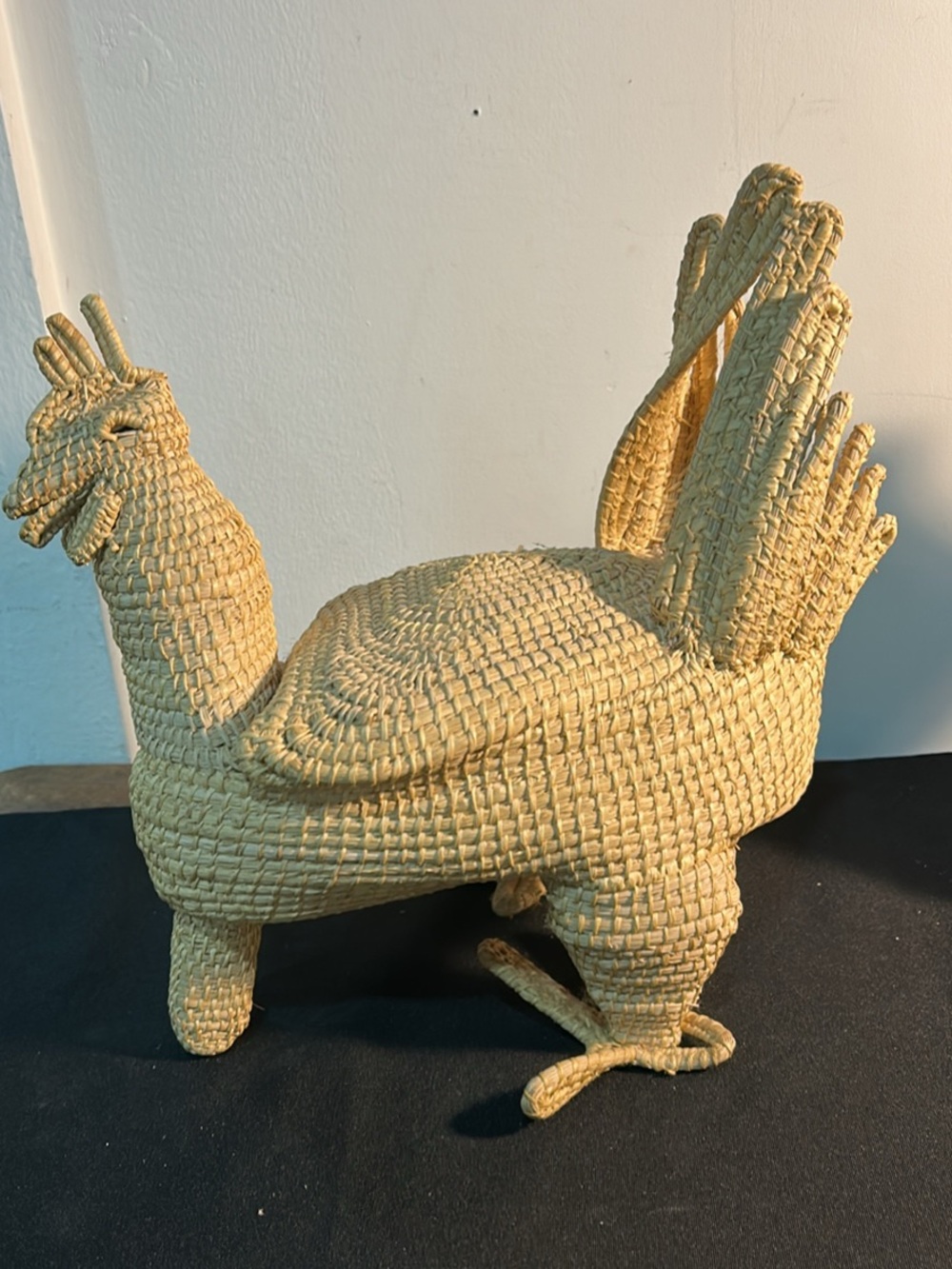 Mario Lopez straw chicken figure